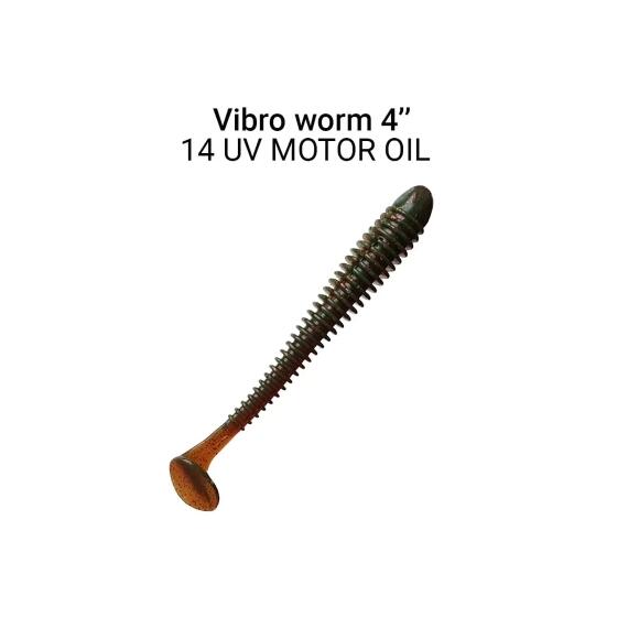 Мягкая приманка CRAZY FISH Vibro Worm 4'' 75-100-14-6, фото 