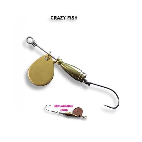 Блесна вращающаяся Crazy Fish Spinner BEAGLE-1,5g #1, фото 