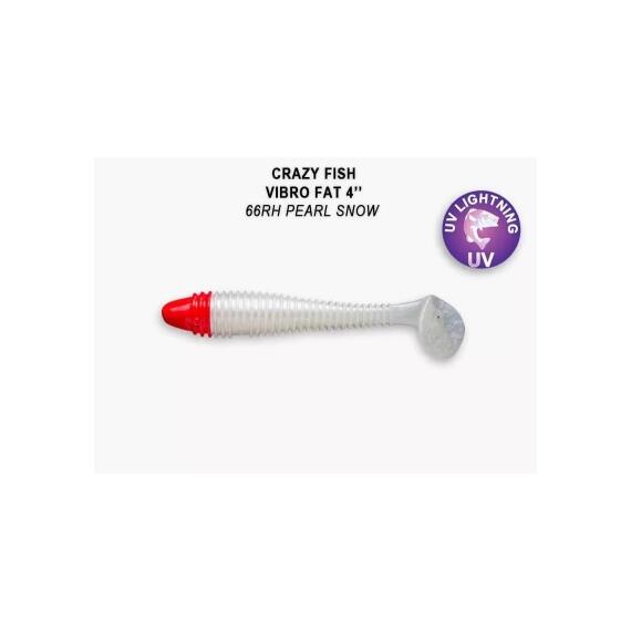 Мягкая приманка CRAZY FISH Vibro fat 4" 14-100-66RH-6, фото 
