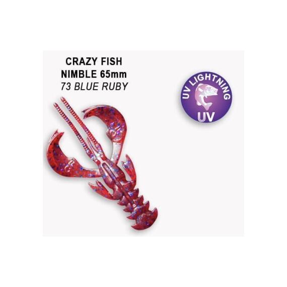 Мягкая приманка CRAZY FISH Nimble 2.5" 44-65-73-6, фото 
