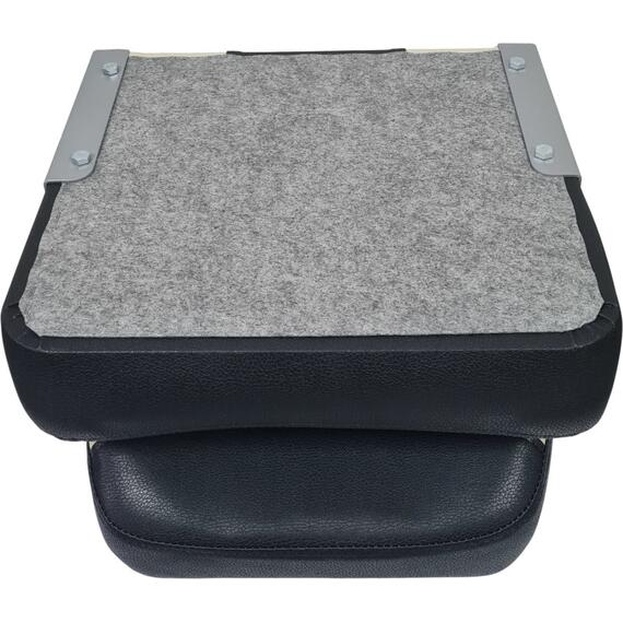 Кресло мягкое с поворотным механизмом для лодок ПВХ Патриот черный-бежевый, фото , изображение 4