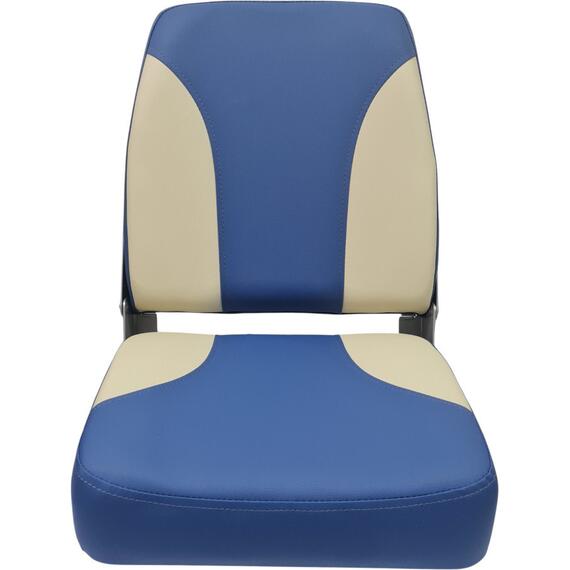 Кресло мягкое с поворотным механизмом для лодок ПВХ Патриот сине-бежевый, фото , изображение 2