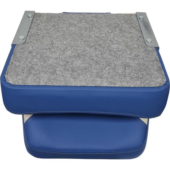 Кресло мягкое с поворотным механизмом для лодок ПВХ Патриот сине-бежевый, фото , изображение 4