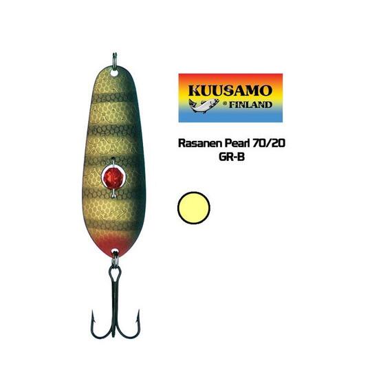 Блесна колебающаяся KUUSAMO RASANEN Pearl Weedless 70/20 GR-B, фото 