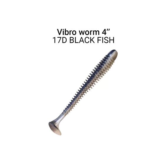 Мягкая приманка CRAZY FISH Vibro Worm 4'' 75-100-17d-6, фото 