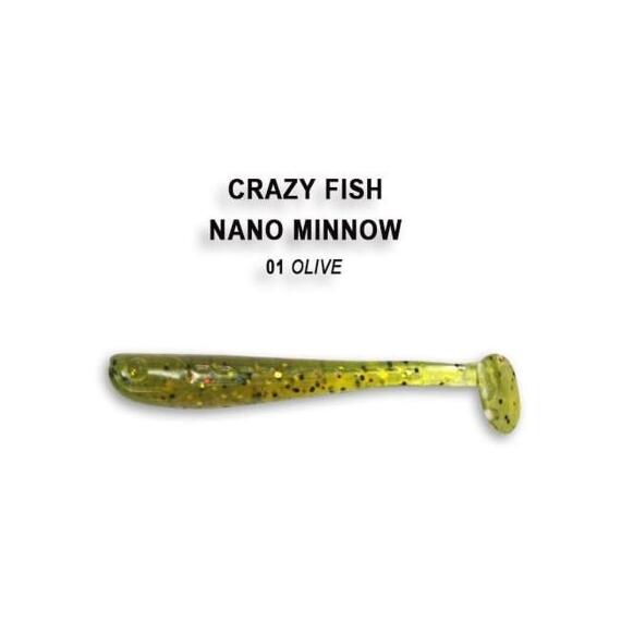 Мягкая приманка CRAZY FISH Nano Minnow 2.2" 22-55-1-6, фото 