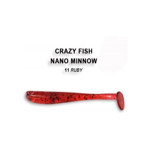 Мягкая приманка CRAZY FISH Nano Minnow 1.6" 6-40-11-6, фото 