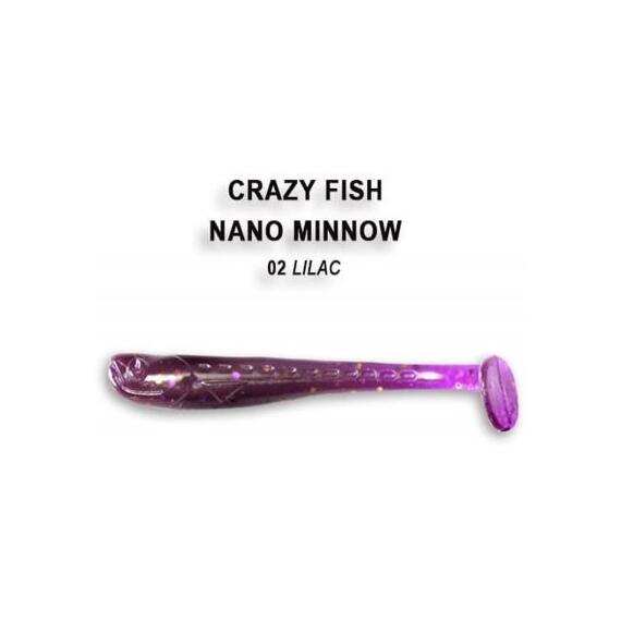 Мягкая приманка CRAZY FISH Nano Minnow 1.6" 6-40-2-6, фото 