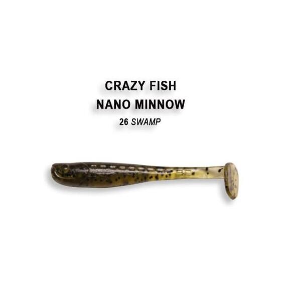 Мягкая приманка CRAZY FISH Nano Minnow 1.6" 6-40-26-6, фото 