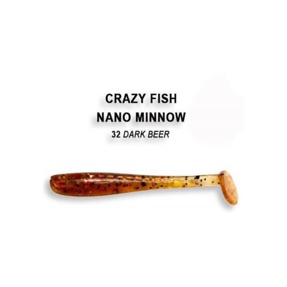 Мягкая приманка CRAZY FISH Nano Minnow 2.2" 22-55-32-6, фото 