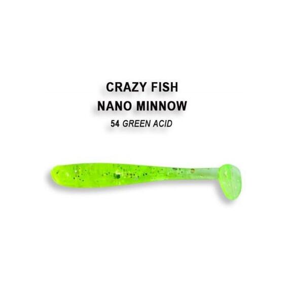 Мягкая приманка CRAZY FISH Nano Minnow 1.6" 6-40-54-6, фото 