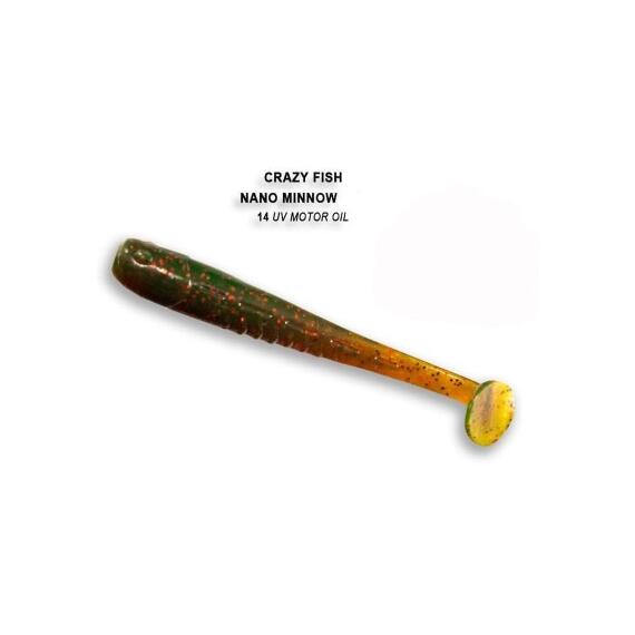 Мягкая приманка CRAZY FISH Nano Minnow 1.6" 6-40-14-6, фото 