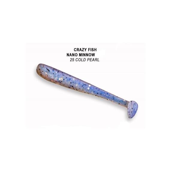 Мягкая приманка CRAZY FISH Nano Minnow 2.2" 22-55-25-6, фото 