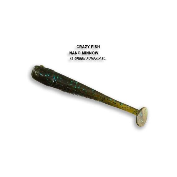 Мягкая приманка CRAZY FISH Nano Minnow 2.2" 22-55-42-6, фото 