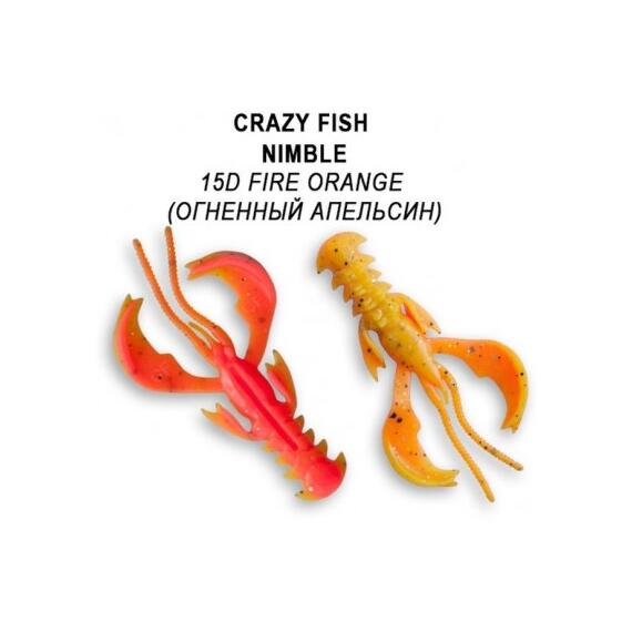 Мягкая приманка CRAZY FISH Nimble 2.5" 44-65-15d-6, фото 