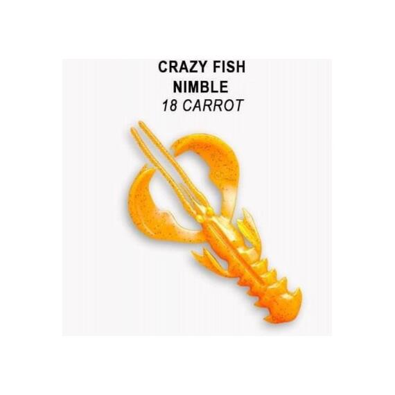 Мягкая приманка CRAZY FISH Nimble 1.6" 49-40-18-6, фото 
