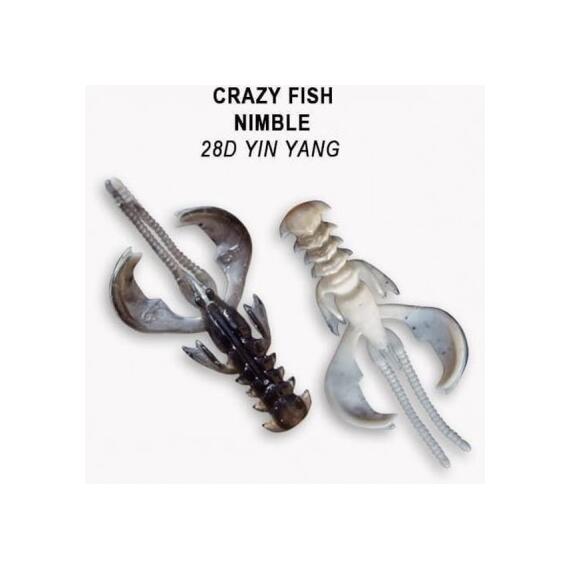 Мягкая приманка CRAZY FISH Nimble 1.6" 49-40-28d-6, фото 