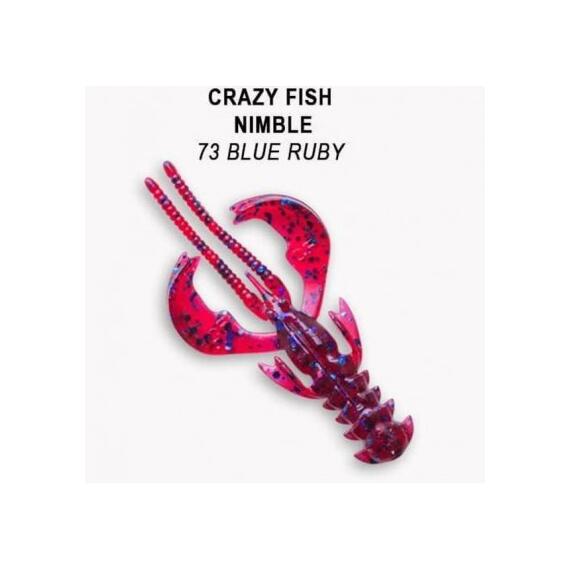 Мягкая приманка CRAZY FISH Nimble 1.6" 49-40-73-6, фото 