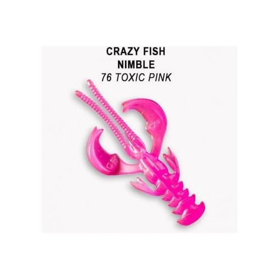 Мягкая приманка CRAZY FISH Nimble 1.6" 49-40-76-6, фото 