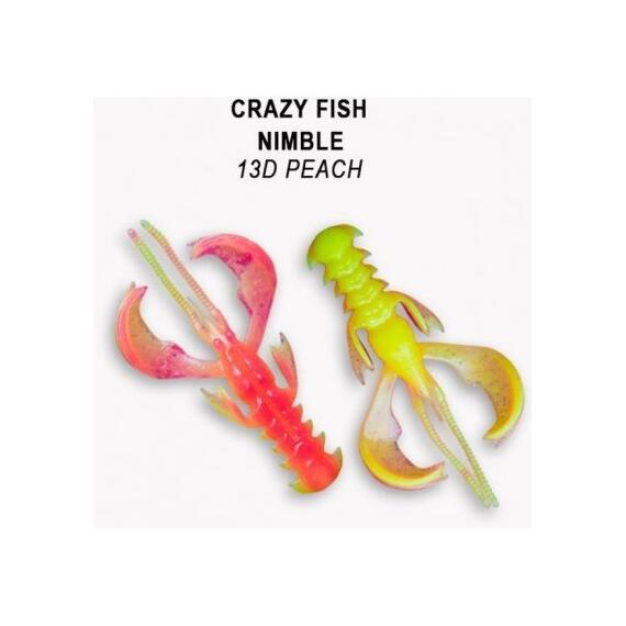 Мягкая приманка CRAZY FISH Nimble 2.5" 44-65-13d-6, фото 