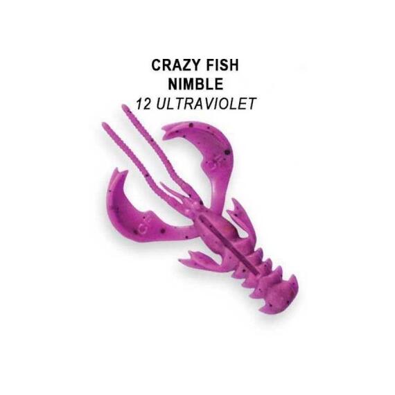 Мягкая приманка CRAZY FISH Nimble 3.2" 72-80-12, фото 