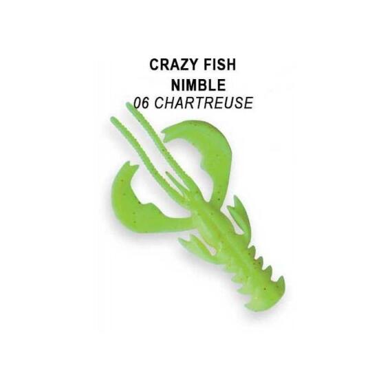 Мягкая приманка CRAZY FISH Nimble 3.2" 72-80-9, фото 