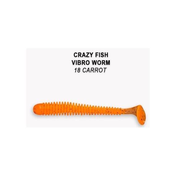 Мягкая приманка CRAZY FISH Vibro worm 2" 3-50-18-6, фото 