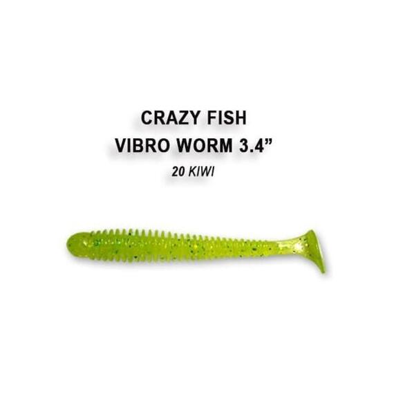 Мягкая приманка CRAZY FISH Vibro worm 2" 3-50-20-6, фото 