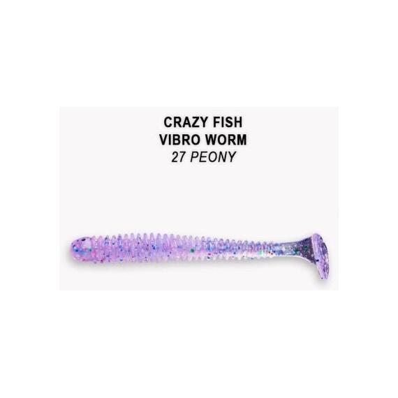Мягкая приманка CRAZY FISH Vibro worm 2" 3-50-27-6, фото 