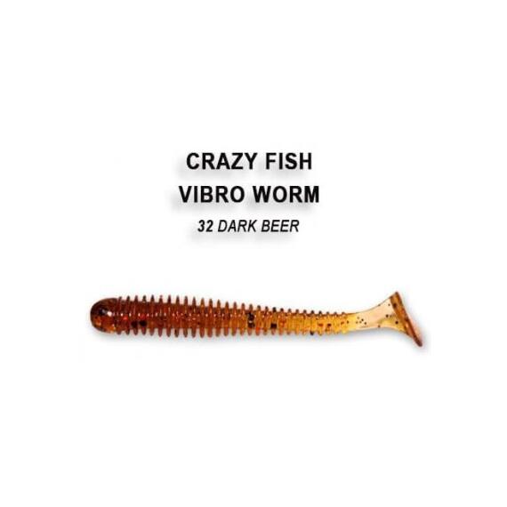 Мягкая приманка CRAZY FISH Vibro worm 2" 3-50-32-6, фото 