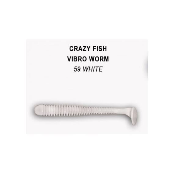 Мягкая приманка CRAZY FISH Vibro worm 2" 3-50-59-6, фото 