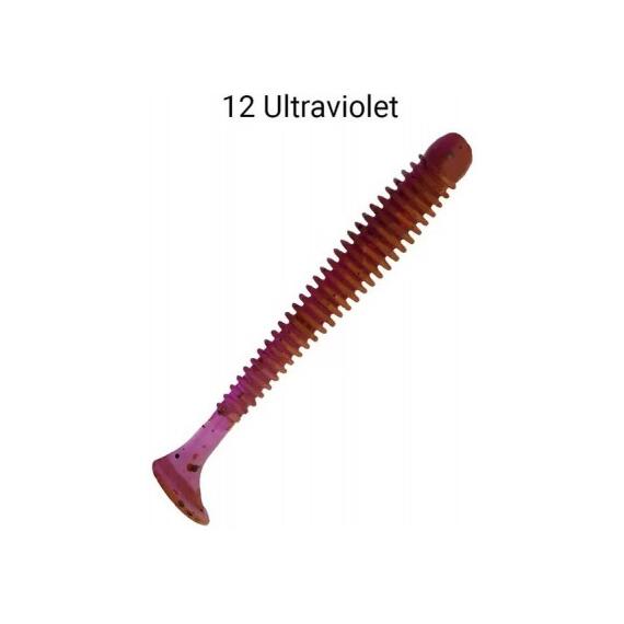 Мягкая приманка CRAZY FISH Vibro Worm 2.5'' 81-65-12-6, фото 