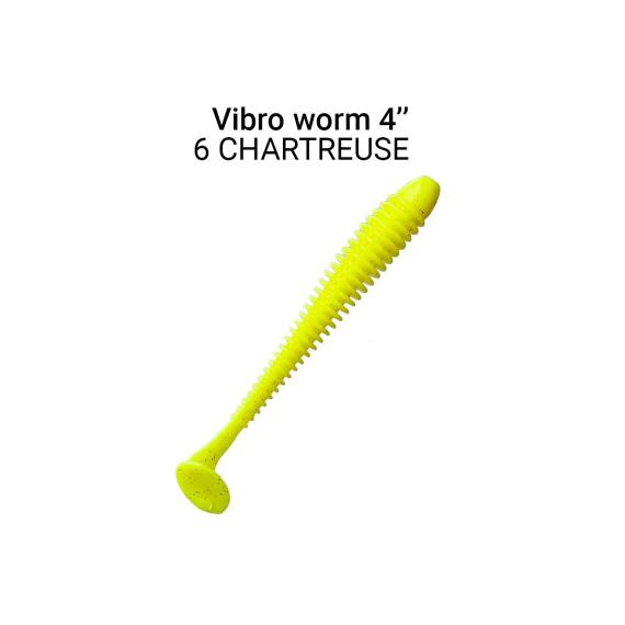 Мягкая приманка CRAZY FISH Vibro Worm 4'' 75-100-6-6, фото 