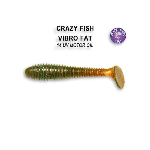 Мягкая приманка CRAZY FISH Vibro fat 2.7" 1-71-14-6, фото 