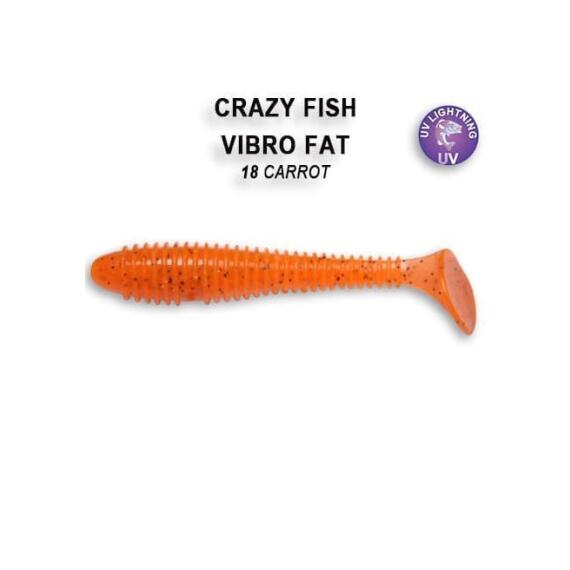 Мягкая приманка CRAZY FISH Vibro fat 2.7" 1-71-18-6, фото 