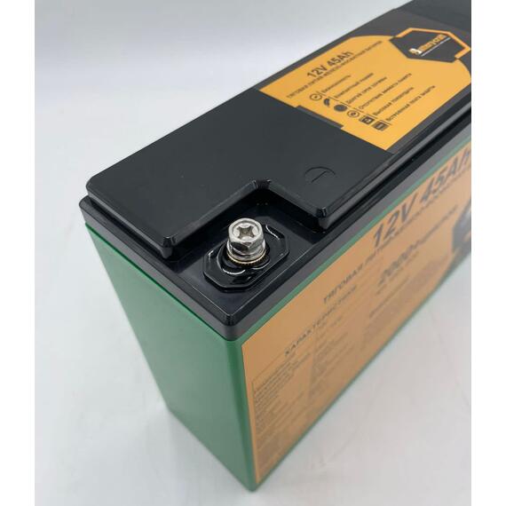 Аккумулятор BatteryCraft Lifepo4 12V 45Ah с bms 100А, тяговая батарея, фото , изображение 3
