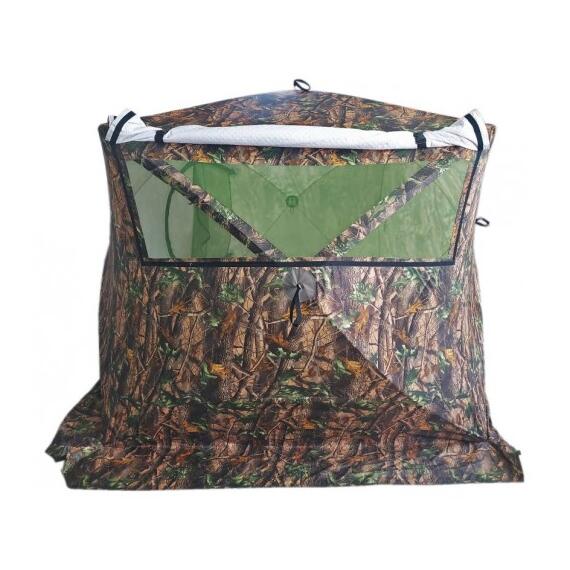 Всесезонная палатка Медведь Куб 4 LONG Зима-Лето (2.2*2.5/2.0m) утеплённая (3-сл) + Пол, фото , изображение 2