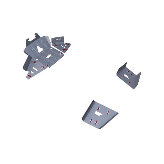 Защита днища (пер. часть и пер. рычаги) алюминий для квадроцикла BRP Defender 2016-2019, фото 