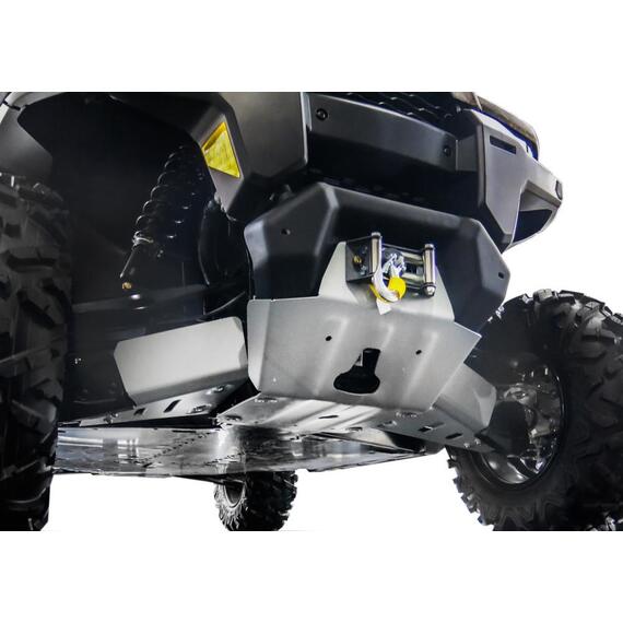 Защита днища (пер. часть и пер. рычаги) алюминий для квадроцикла BRP Defender 2016-2019, фото , изображение 2