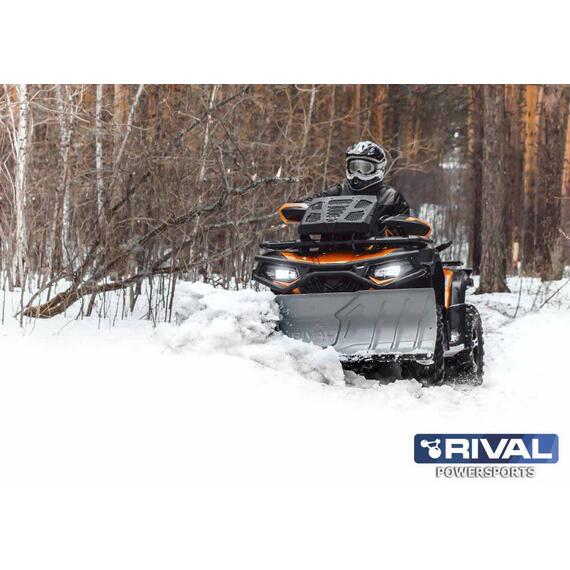 Комплект снегоотвала с быстросъемным креплением Quick2 black 150 мм (All ATV) для квадроцикла, фото 