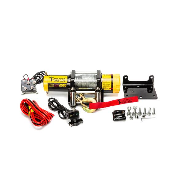 Лебедка электрическая стальной трос T-Max ATW PRO 2500, фото , изображение 2