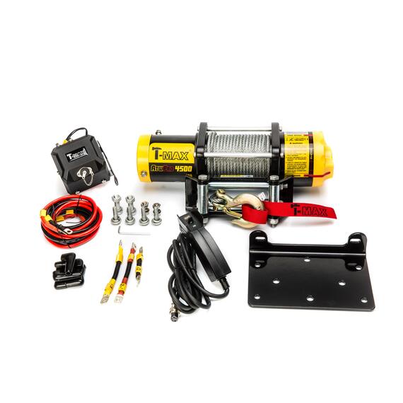 Лебедка электрическая стальной трос T-Max ATW PRO 4500, фото , изображение 2