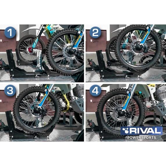 Крепление мотоцикла в прицепе RIVAL, фото , изображение 4