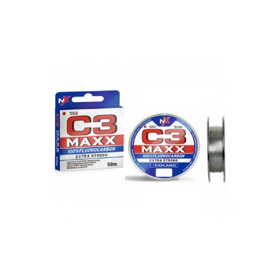 Леска флюорокарбоновая COLMIC C3 MAXX 50mt - 0,103 , фото 