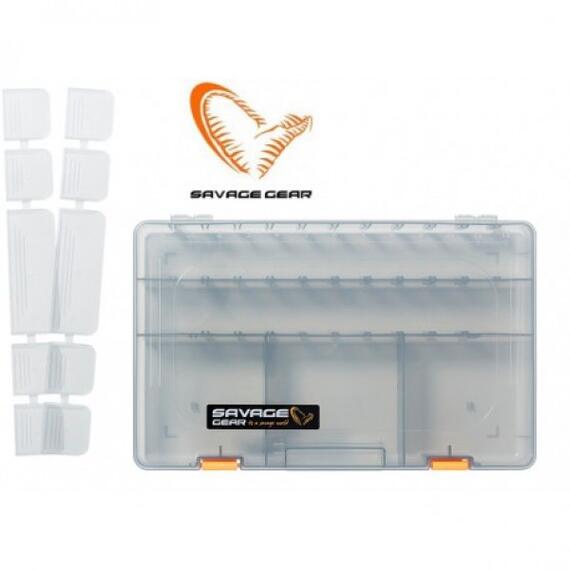 Коробка для приманок SAVAGE GEAR Lurebox 6D Smoke 36X22,5X5cm, фото 