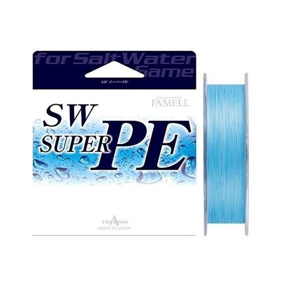 Плетеный шнур Yamatoyo Famell SW Super PE х4, #1.5, 200 м, голубой, фото 