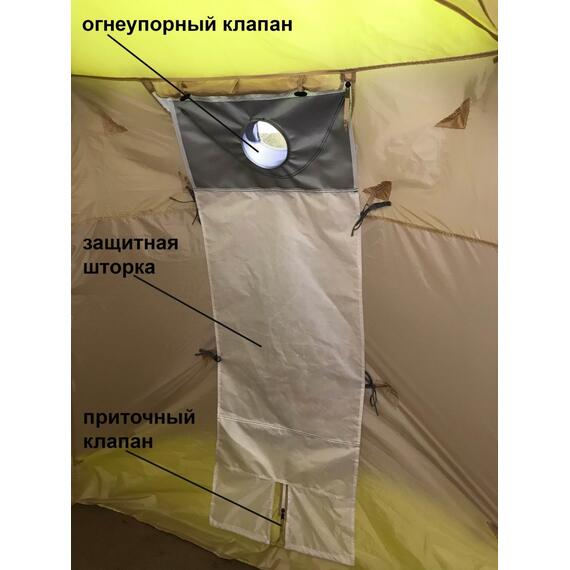 Внутренний тент легкий зимний Лотос Куб 4 188х260х210 (Зимний), фото , изображение 2