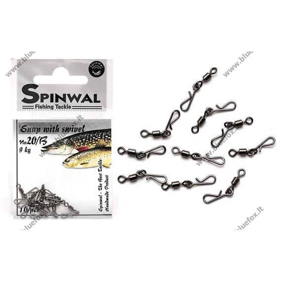 Застежка Spinwal Snap with swivel size 20B 10pcs su, фото 