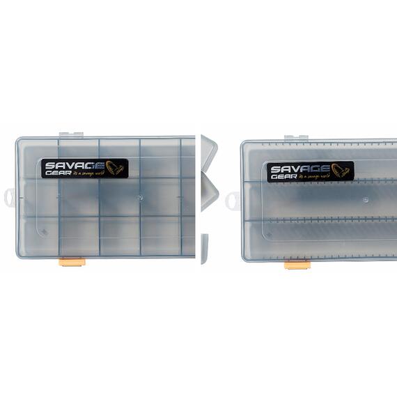 Коробка для приманок SAVAGE GEAR Flat Lure Box Smoke Kit 2pcs 23X11X3,5cm, фото , изображение 2