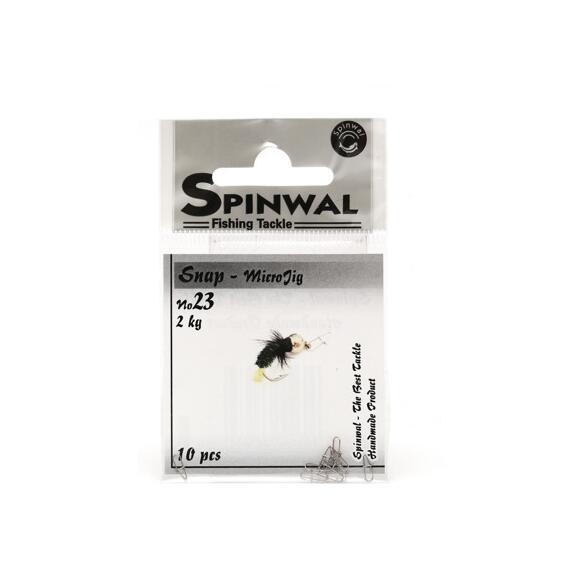 Застежка Spinwal Snap MicroJig size 23 2kg 10pcs, фото , изображение 3